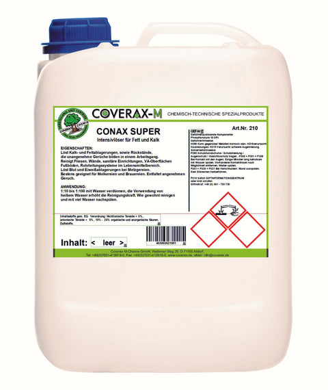 Conax Super - Kalk- und Fettlöser, Kanister á 11 Kg, Art. Nr. 210