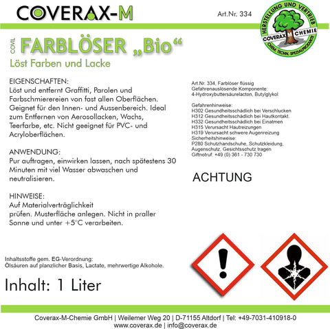 FARBLÖSER – Umweltbewusster Farblöser (Art. Nr. 334)